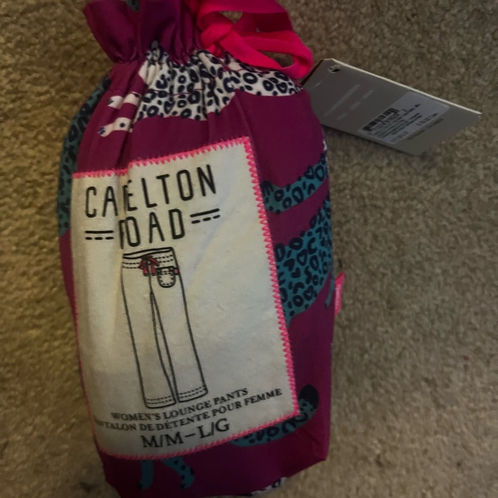 Hatley Women's Lounge Pants - Pink and Blue - Picture 4 of 5